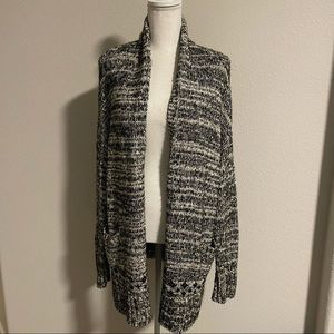 GAP BODY heavy knit, long length open cardigan